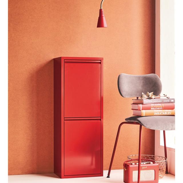 DOTTUS/ドッタス ダストボックス2段（2分別ゴミ箱）幅34cm奥行25cm高さ