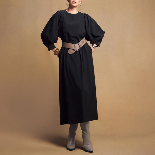 ボリュームスリーブ ワンピース ファッション ワンピース PC6011