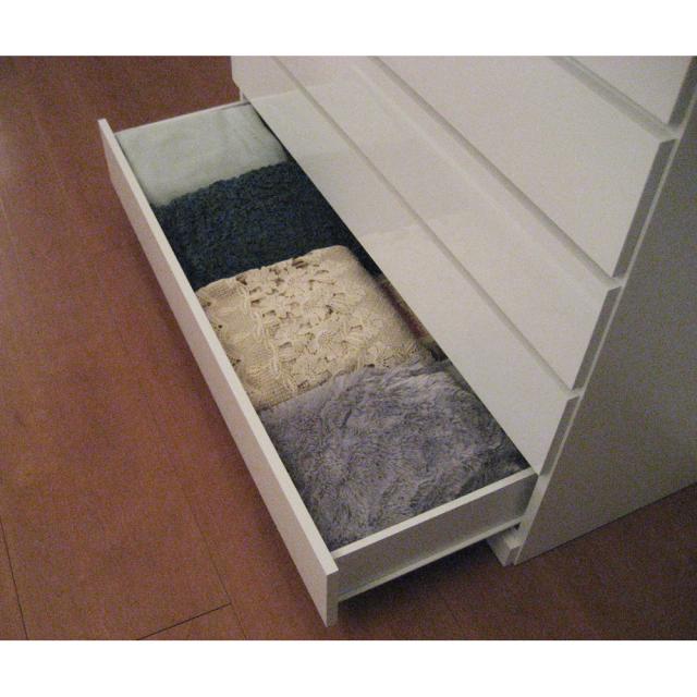 【日本製】前面光沢＆引き出し内部化粧チェスト 幅60cm・5段 衣類収納 タンス 633017_9