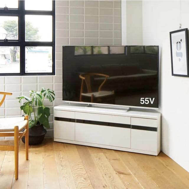テレビボード ローボード テレビ台 キャスター付きコーナー