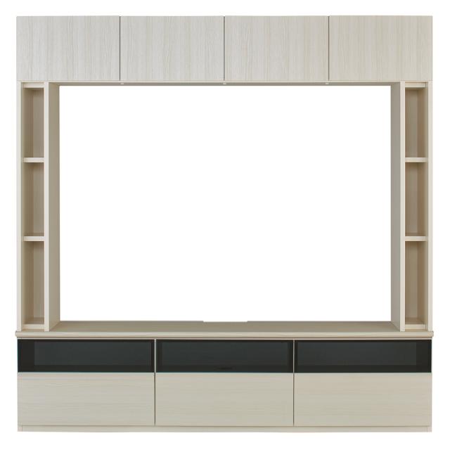 薄型壁面収納テレビ台 幅180高さ180cm 天板高さ42cmタイプ テレビ台 テレビボード 壁面収納テレビ台 587929