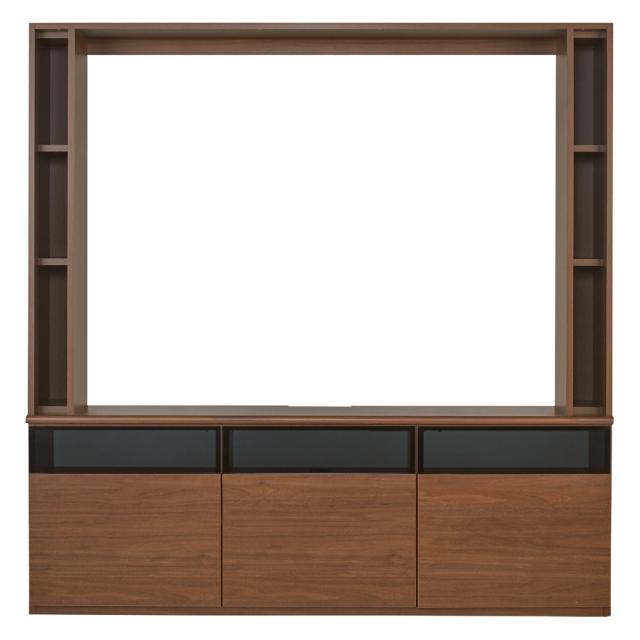 薄型壁面収納テレビ台 幅180高さ180cm 天板高さ62cmタイプ テレビ台 テレビボード 壁面収納テレビ台 587935