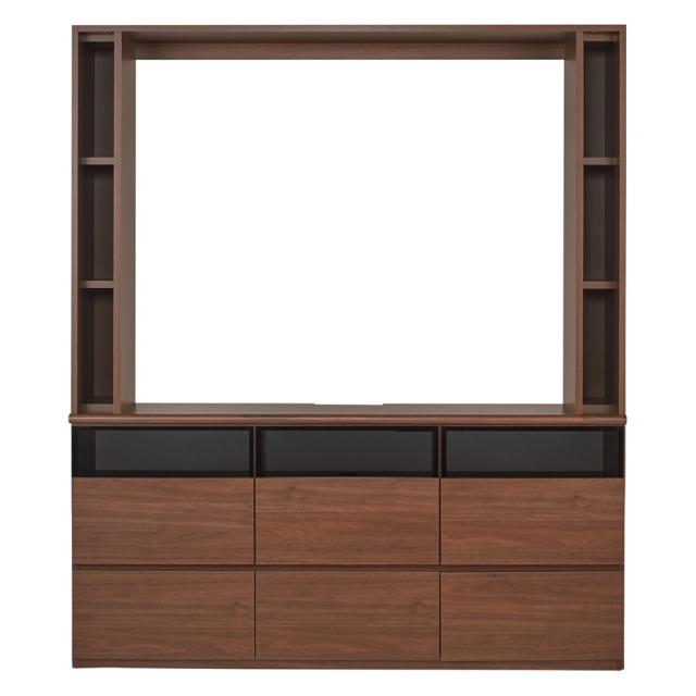 薄型壁面収納テレビ台 幅155高さ180cm 天板高さ72cmタイプ テレビ台 テレビボード 壁面収納テレビ台 587937