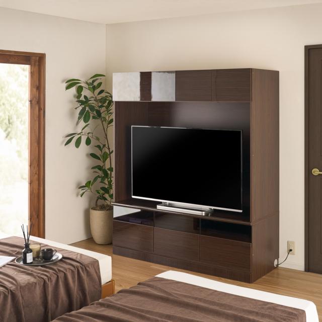 リビングワードローブシリーズ テレビ台 幅155cm奥行57cm高さ180cm テレビ台 テレビボード 壁面収納テレビ台 589819_4
