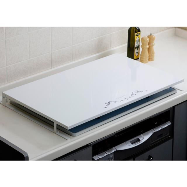 ビルトインコンロカバー台 幅75cmコンロ用 キッチン用品収納 コンロ周り収納 967710