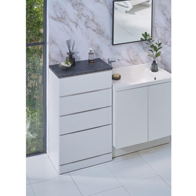 ホテルライクな大理石調天板サニタリーチェスト 4段 高さ99 5cm 幅60cm の通販はau Pay マーケット ディノス Au Pay マーケット店