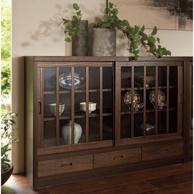 リビング収納 キャビネット リビングボード 日本製 桐天然木水屋シリーズ サイドボード・幅120cm 532702の通販は 29,835円