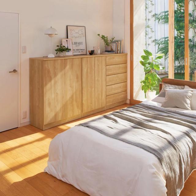 リビング収納 リビング ぴったりサイズが見つかるフルスライドレールチェスト 4段 高さ89.5cm・幅70cm 531720の通販は