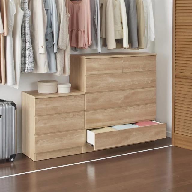 リビング収納 リビング ぴったりサイズが見つかるフルスライドレールチェスト 5段 高さ109.5cm・幅100cm 531739の通販は