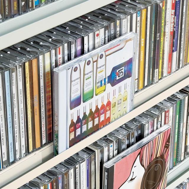 たっぷり収納！スチールラック スタンド式 CD用 幅90cm 本棚 ラック