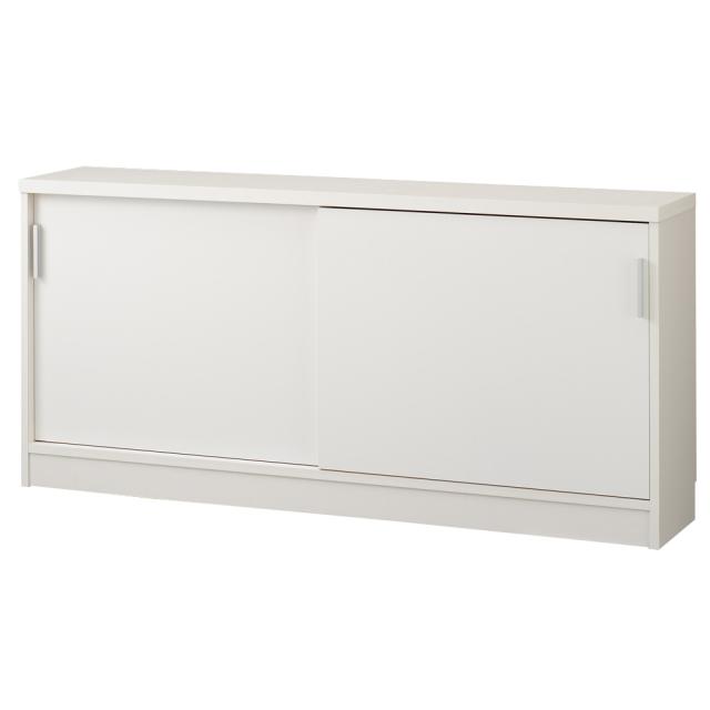 リビング収納 キャビネット リビングボード 引き戸カウンター下収納庫 奥行23高さ87cmタイプ 収納庫・幅150cm 528225の通販は