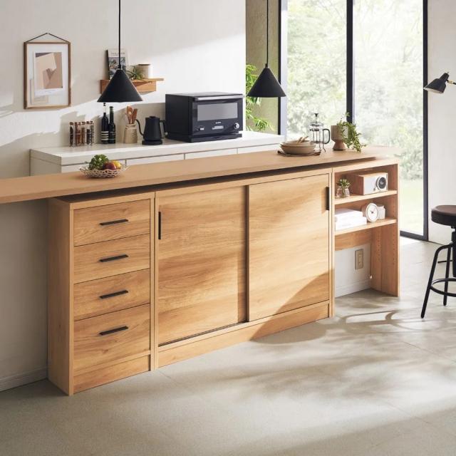 ちぃ様専用 家具こうば オガモク カウンター下収納 DX・引出し 高さ