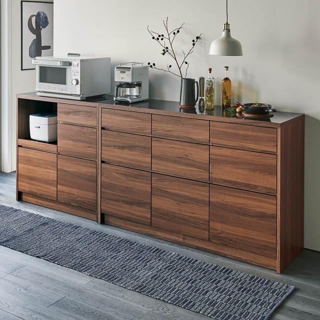 Granite/グラニト アイランド間仕切りキッチンカウンター幅90cm 家電収納付き キッチン収納 キッチンカウンター H91923