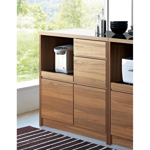 Granite/グラニト アイランド間仕切りキッチンカウンター幅90cm 家電収納付き キッチン収納 キッチンカウンター H91923_1