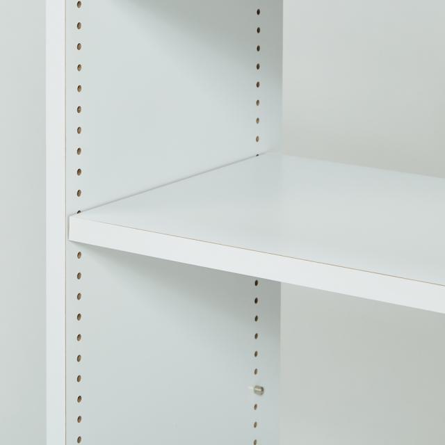 キッチン収納 キッチンカウンター下収納 奥行き選べる背板オープン腰高本棚 幅90奥行20cm 530437の通販は