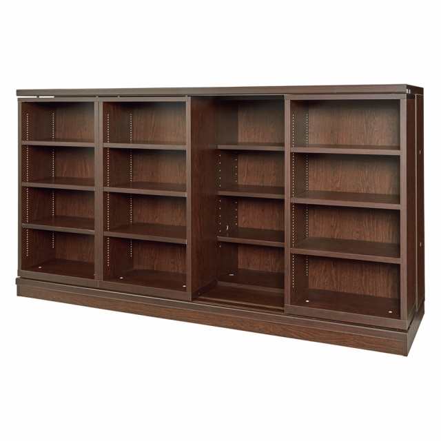 ラック シェルフ 本棚 ブックシェルフ 書棚 本格仕様 快適スライド本棚 4列 幅168高さ90cm 530509の通販は