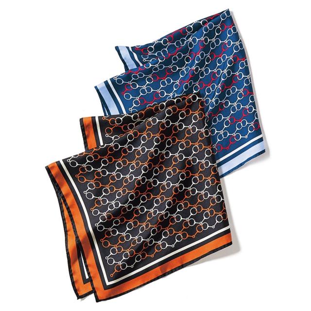 ビンダ社 ビット柄プリント シルク スカーフ ストール スカーフ マフラー 108102