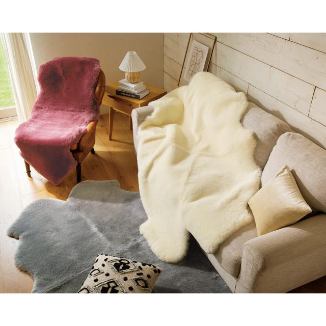 カーペット ラグ マット 洗えるラグ ≪1.5匹物≫ 洗えるスプリングラム短毛ムートン 1匹物-4匹物 505402の通販は