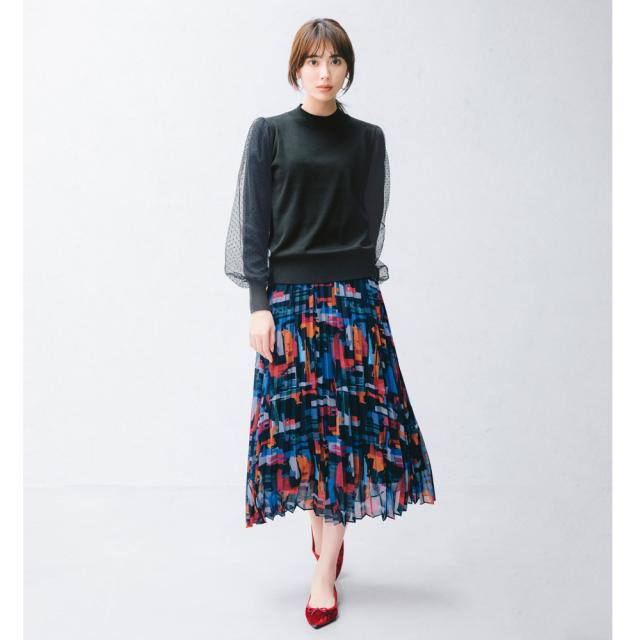 再入荷11月3日 シアーなキャンバスに広がる花畑チュールミディアム