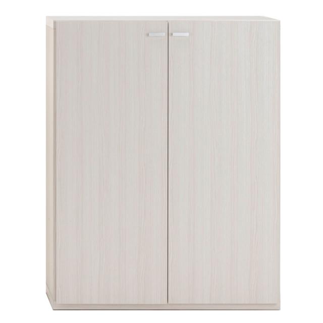 ≪板扉 幅74.5cm×2台≫重厚感のあるがっちり本棚 板扉上下セット高さ228cm＋天井突っ張り金具 本棚 ラック 突っ張り収納 643925_8