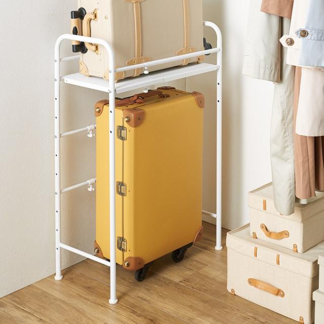 家具 収納 玄関収納 屋外収納 傘立て 玄関周り雑貨 デッドスペースを有効活用 スーツケース上ラック 棚1段 の通販はau Pay マーケット ディノス Au Pay マーケット店