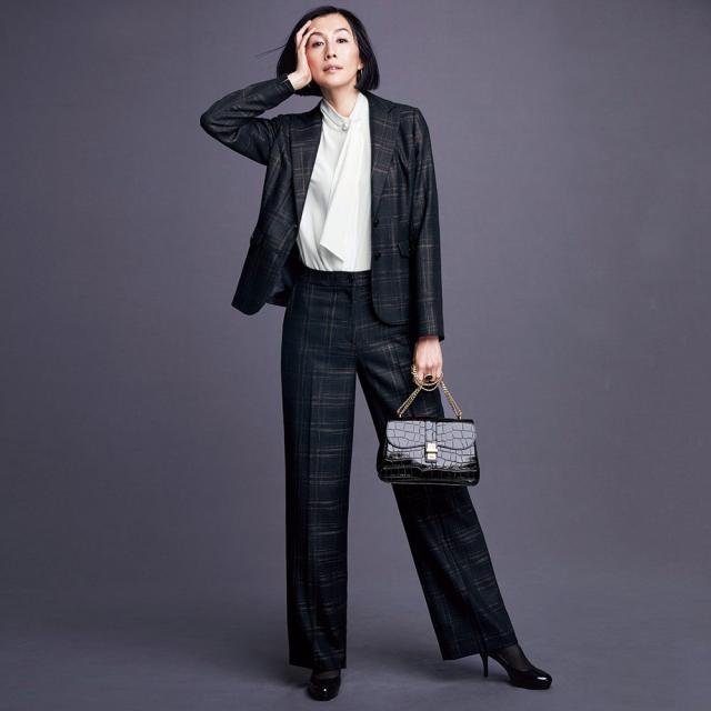 ファッション フォーマル スーツ 着物 股下丈74cm イタリア素材 ウール混 チェック柄 スーツセット ジャケット パンツ の通販はau Pay マーケット ディノス Au Pay マーケット店