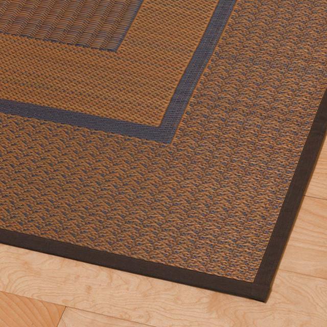 ≪3畳 約174×261cm≫ 紋織りい草上敷き裏付き・細べり〈ランクス〉 カーペット ラグ マット 654474_5
