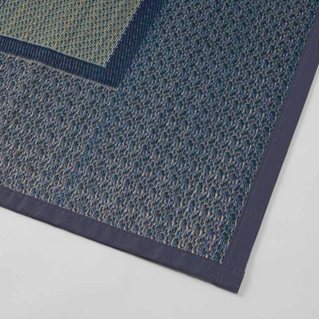 ≪3畳 約174×261cm≫ 紋織りい草上敷き裏付き・細べり〈ランクス〉 カーペット ラグ マット 654474_6