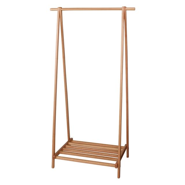 衣類収納 コートハンガー コート掛け 頑丈天然木A型ハンガーラック 幅88cm 531523の通販は