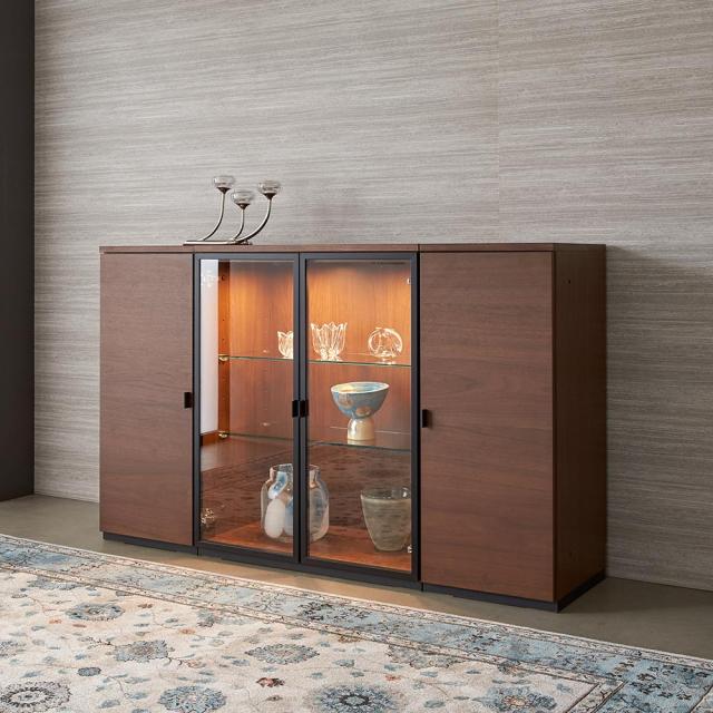 Sorrento/ソレント リビングキャビネット 幅38高さ95cm 板扉 リビング収納 キャビネット リビングボード H93607