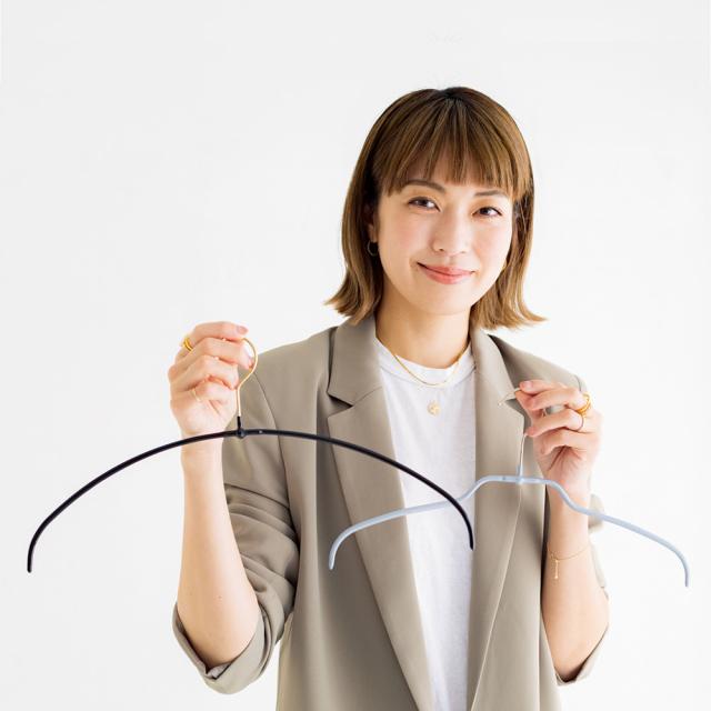 ≪お得な60本組≫ ジャストフィットハンガー ラウンド【MAWA（マワ）×スタイリスト・小山田早織コラボ】 衣類ハンガー スカート 582403_8