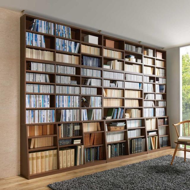 本棚 突っ張り収納 ラック ≪幅118cm本体高さ232.5cm≫ 脚元安定1cmピッチ棚板頑丈薄型書棚 突っ張りタイプ本体高さ232.5cm 529808の通販は 31,135円