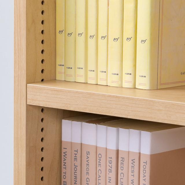 ≪幅150cm高さ168.5cm≫ 脚元安定1cmピッチ棚板頑丈薄型書棚 本棚 ラック シェルフ ブックシェルフ 書棚 627512_7