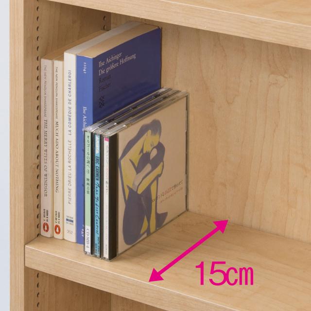 ≪幅150cm高さ168.5cm≫ 脚元安定1cmピッチ棚板頑丈薄型書棚 本棚 ラック シェルフ ブックシェルフ 書棚 627512_8