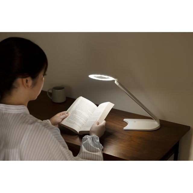拡大鏡付き ライト 拡大鏡 ライト付き スタンド 充電式 コードレス 卓上 ルーペ 虫眼鏡 拡大鏡付きLEDライト シャイニーズーム AR2804_3