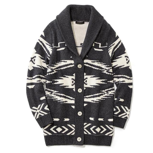 カーディガン セール レディース オルテガ柄 ジャカード カシミヤ カーディガン 冬 Pc8646の通販はau Pay マーケット ディノス Au Pay マーケット店