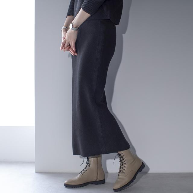 腹巻付きニットロングスカート スカート タイトスカート N60669 腹巻付きニットロングスカート スカート タイトスカート N60669