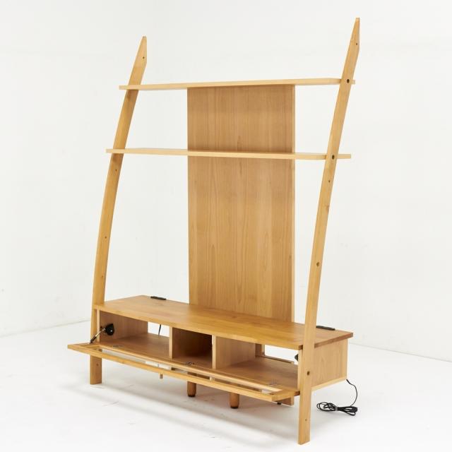 テレビ台 幅135高さ179cm [組立・設置料金込] 【天然木シェルフシリーズ】 テレビ台 テレビボード 壁面収納テレビ台 H8398E_7