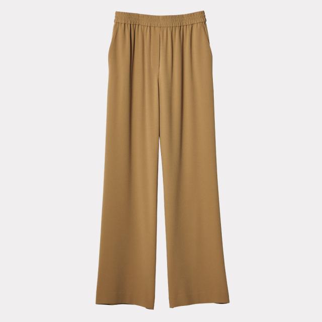 トリアセテート混 ジョーゼットワイドパンツ パンツ ワイドパンツ 383302