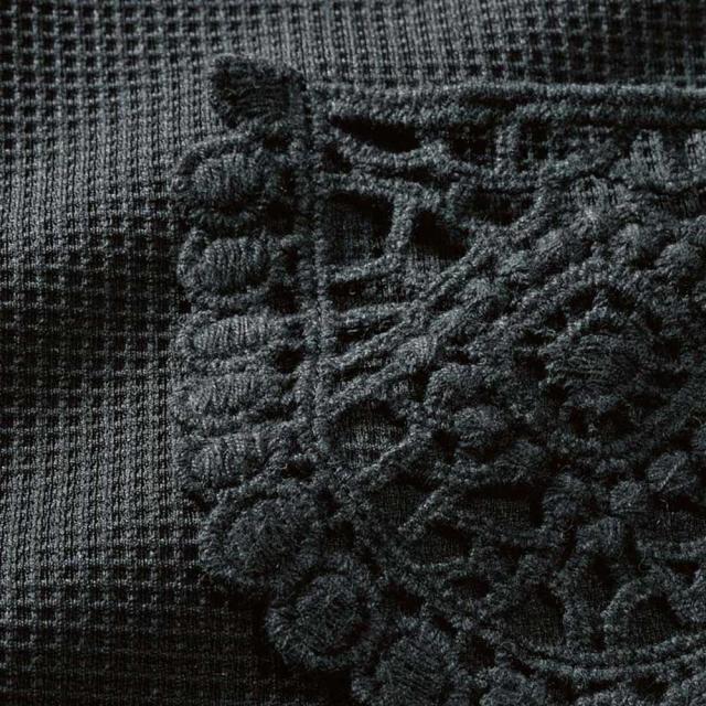 レースポケット付きストライプ ドッキングワンピース ワンピース