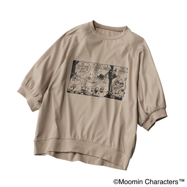 ムーミン/コミックプリントプルオーバー トップス プリント 柄トップス