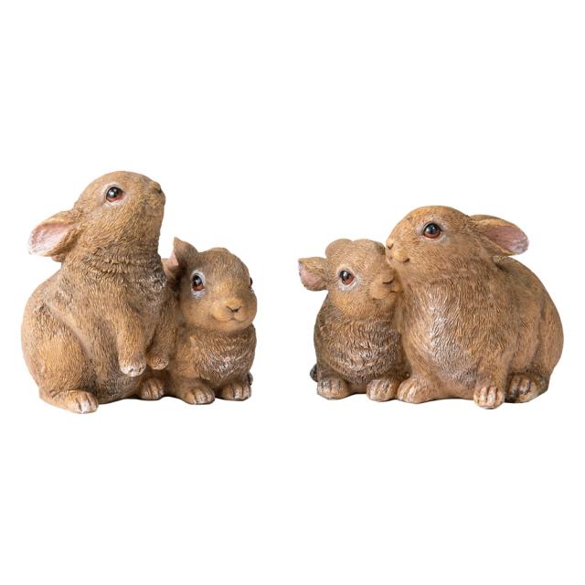 切り株のプランター＆くっつきうさぎ2種セット プランター 植木鉢 鉢カバー G00509_3