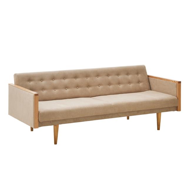 ソファ ファブリックソファ 天然木アームのソファベッド Igo イーゴ H61501の通販は 189,000円