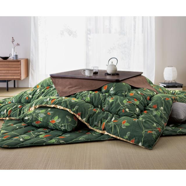 超撥水加工 厚手 厚掛け こたつ布団 大判長方形 グリーン 清潔 安心 日本製⑤ 超撥水加工 厚手 厚掛け こたつ布団 大判長方形 グリーン 清潔 安心 日本製