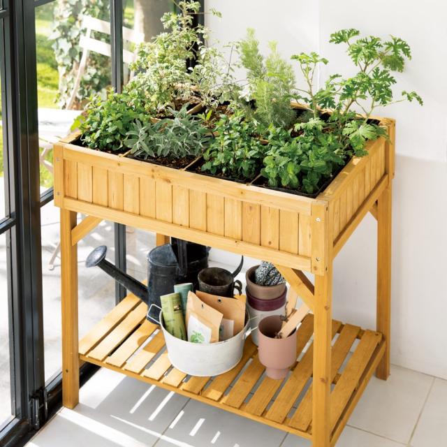 プランター 植木鉢 鉢カバー ハーブ用菜園プランター ベジトラグ 大型（8コマ） G70206の通販は