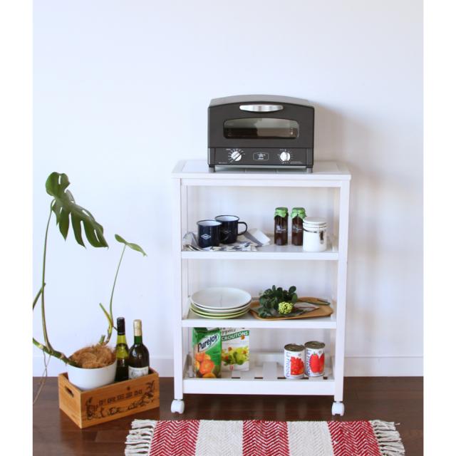 インテリア雑貨 日用品 生活雑貨 便利グッズ 家具 収納 キッチン収納 食器棚 タイルトップキャスター付4段スリムワゴン Nv5419の通販はau Pay マーケット ディノス Au Pay マーケット店