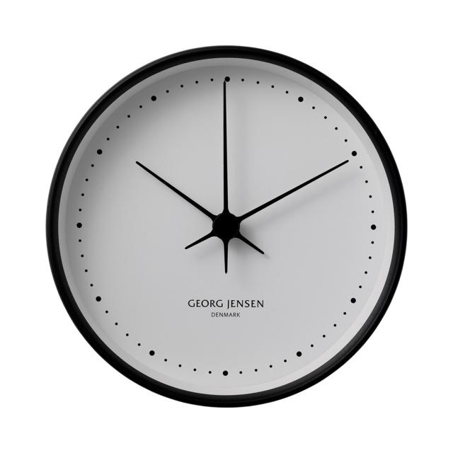 時計 置き時計 Georg Jensen | ジョージ ジェンセン　コッペル［KOPPEL］ ブラックスティール ホワイトダイヤル （22CM） H74932