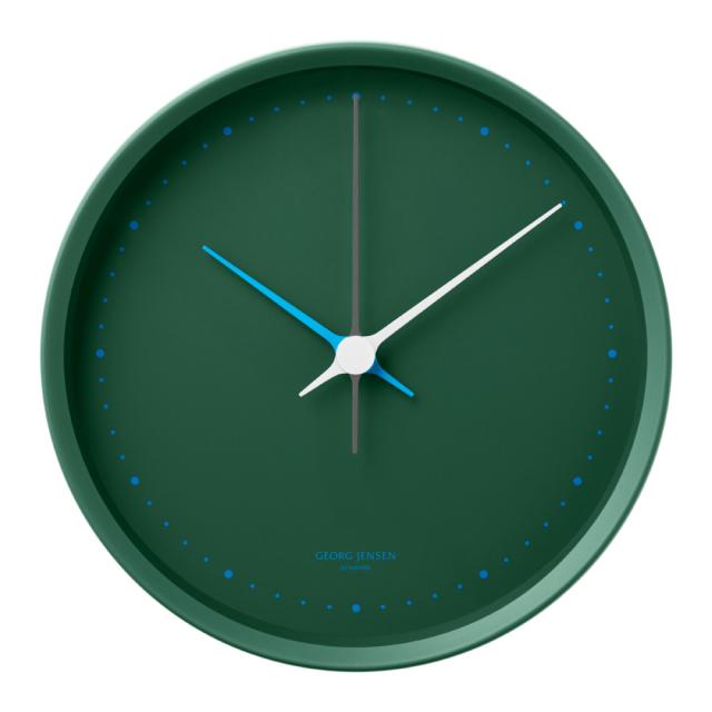 時計 壁掛け時計 Georg Jensen | ジョージ ジェンセン　コッペル（KOPPEL） ウォールクロック グリーン H74936の通販は