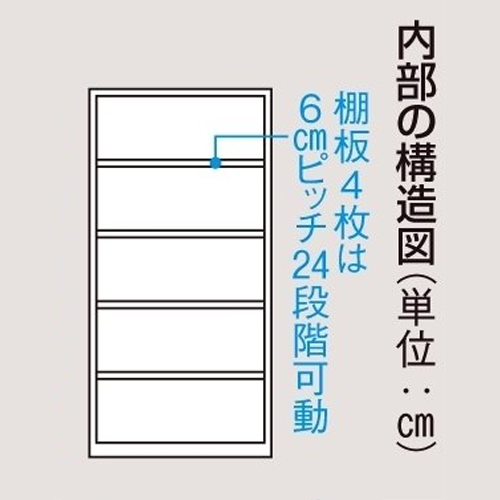移動式間仕切りクローゼット ミラー扉タイプ・可動棚板4枚 リビング収納 パーテーション 間仕切り 632403_5