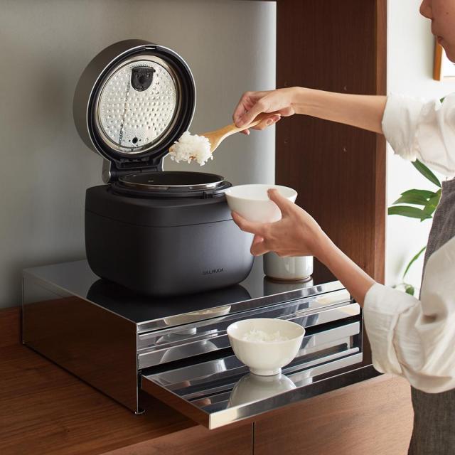 キッチン用品収納 冷蔵庫周り収納 ≪幅45cm 引き出し付き≫ S-tena/ステナ ステンレス製 スライドテーブル付 レンジ下収納 H74108の通販は